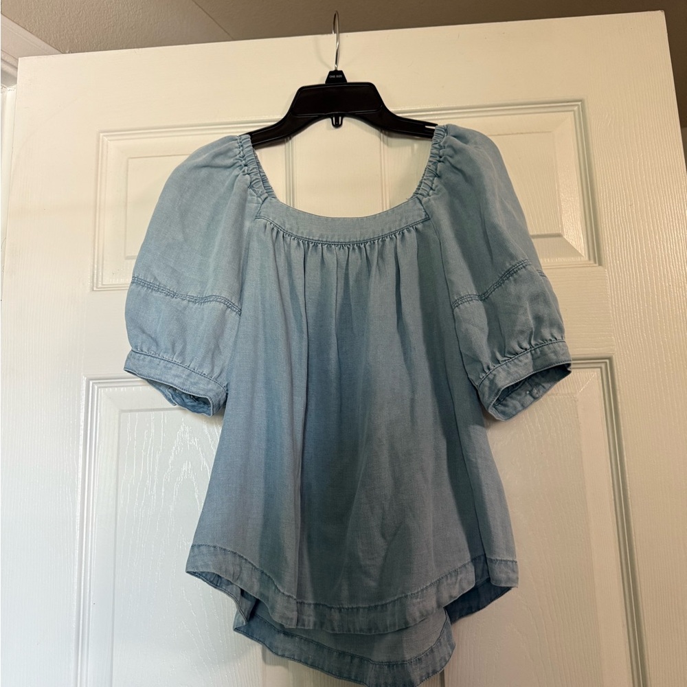 LOFT Light Blue Blouse